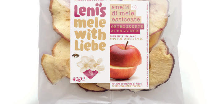 Leni's: nuova busta da 400 grammi con mele gialle, rosse e verdi -  Fruitbook Magazine